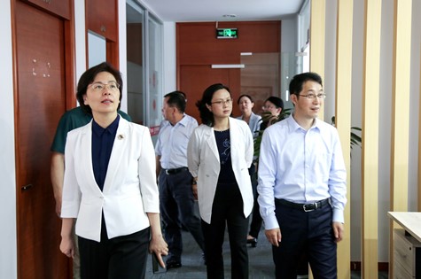 江蘇省委網信辦、省委宣傳部領導赴蘇化科技園調研重點企業